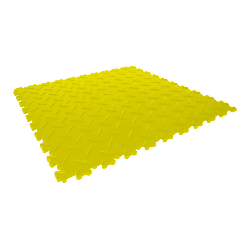 Heavy Duty Commercial Grade PVC Chequer Floor Tiles Pack of 4