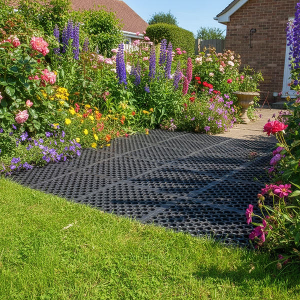 UV stable rubber grass mat outdoor