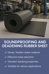 Soundproofing and Deadening Rubber Sheet Reduce Noise and Vibrations