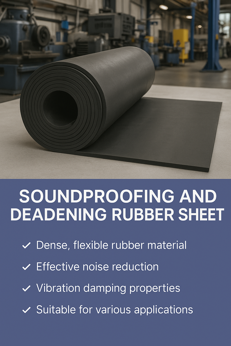 Soundproofing and Deadening Rubber Sheet Reduce Noise and Vibrations