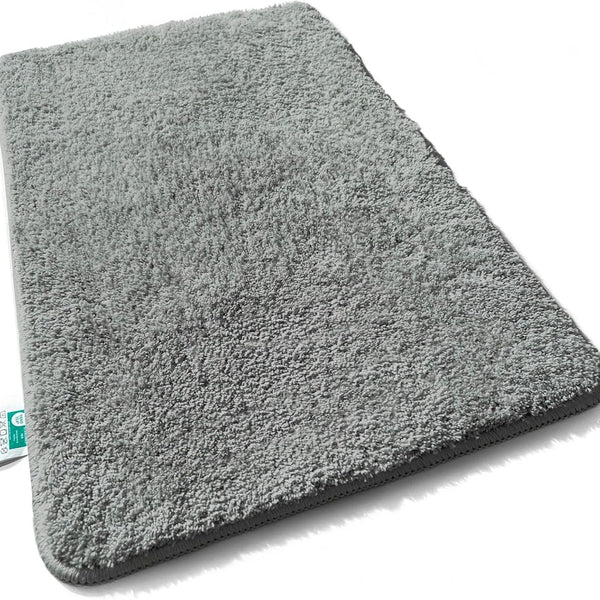 High Pile Sky Soft Bath Mat | Soft, Fluffy Bathroom Rug in Shaggy Look | Bath Mat Non-Slip Washable | Tested for Harmful Substances | 16 Colours in 6 Sizes (Grey, 70 x 120 cm) - Bath Mat for UK homes and businesses