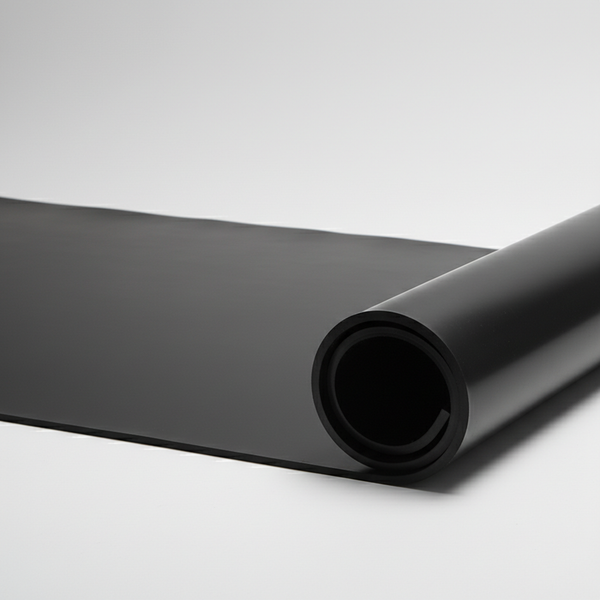 Natural Rubber Sheet Roll - Black Latex Rubber - Close-up Texture