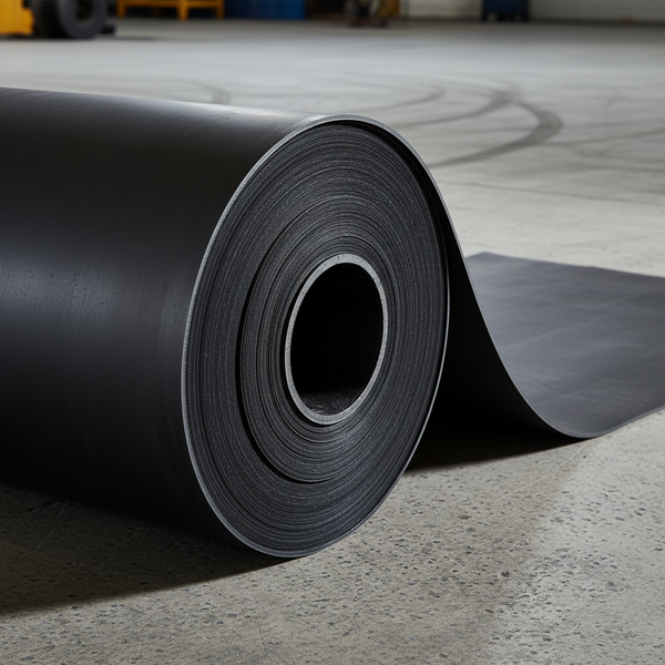 Heavy Duty Rubber Sheet on Workbench - Workshop Protection Mat UK