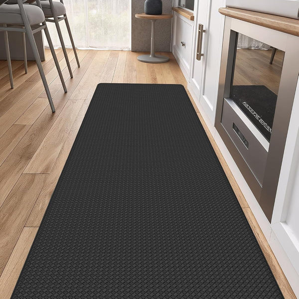 PVC Anti-Fatigue Kitchen Mat 44x150cm Waterproof Black