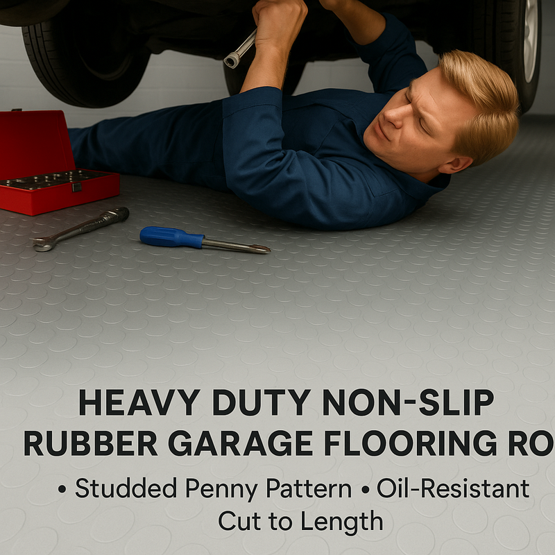 Premium R11 Slip-Rated Studded Oil Resistant Flooring Heavy-Duty Industrial Safety Matting for Maximum Grip & Durability