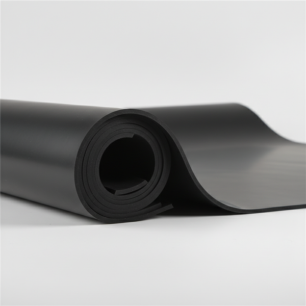 Neoprene Rubber Sheet - Black Polychloroprene Roll - Close-up Texture