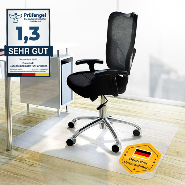 Floor Protection Mat - Scratch-Resistant, Non-Slip, Milk White - Floor Mat, Floor Protection, Office Chair Underlay, Protective Mat for Laminate, Parquet, Hard Floors (60 x 120 cm) - Floor Protection Mat for UK homes and businesses