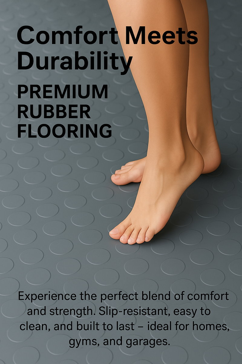 Floor Dot™ Commercial Rubber Flooring – R11 Slip Rated, Oil Resistant, Ultra-Durable & Stylish Safety Flooring