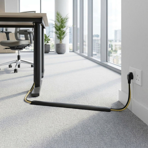 Floor Cable Cover 1.8m Black - Image 1