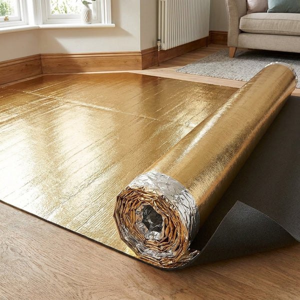 Acoustic Gold Laminate Underlay 5mm 15m² - Image 2