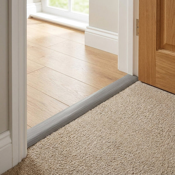Self-Adhesive Floor Transition Strip 2m Grey Wood - Image 2