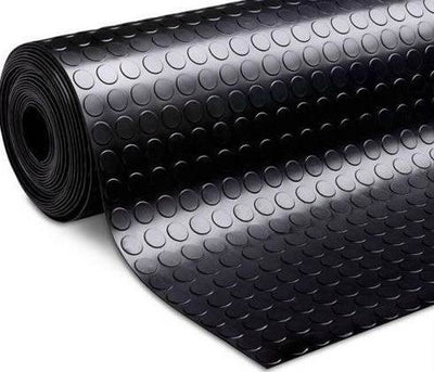 Round Stud Rubber Flooring R11 Anti-Slip Indoor & Outdoor Heavy Duty - heavy duty UK - product hero shot showing full dimensions