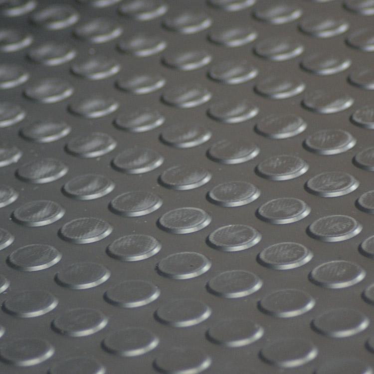 Heavy-Duty Dot Penny Rubber Van Flooring – R11 Slip Rated & Oil Resistant for Vans, Lorries, and Trucks