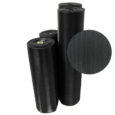 Standard Fine Fluted Rubber Anti-Slip Matting Reliable Traction for Safety