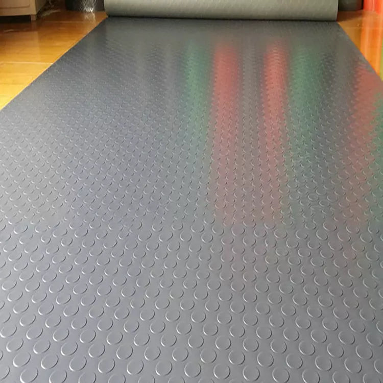 Heavy-Duty Dot Penny Rubber Van Flooring – R11 Slip Rated & Oil Resistant for Vans, Lorries, and Trucks