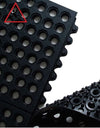 Heavy-Duty Black Rubber Bar Mats – Non-Slip Surface for Spill Protection & Bar Floor Safety
