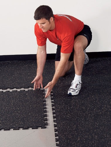 Classico Interlocking Rubber Gym Tiles – Premium Non-Slip Fitness Flooring