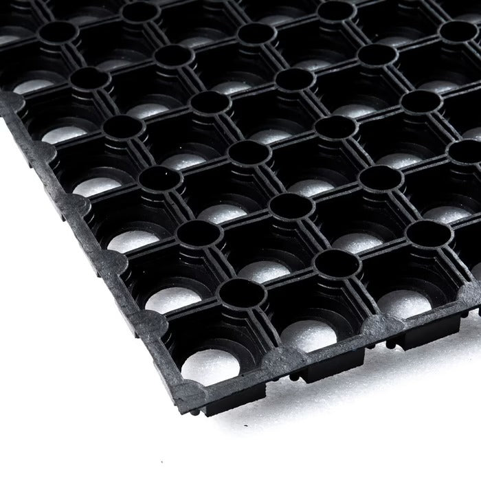 Anti-Slip Hollow Rubber Mat – Drainage Matting for Wet Floors & Outdoor Decking