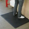 Black Rubber Industrial Mats Durable Flooring with Bubble Top Design