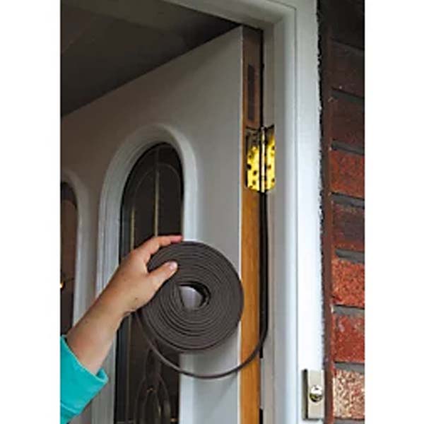Self-Adhesive Brown EPDM Rubber Strip Roll Ideal for Doors, Windows, and More