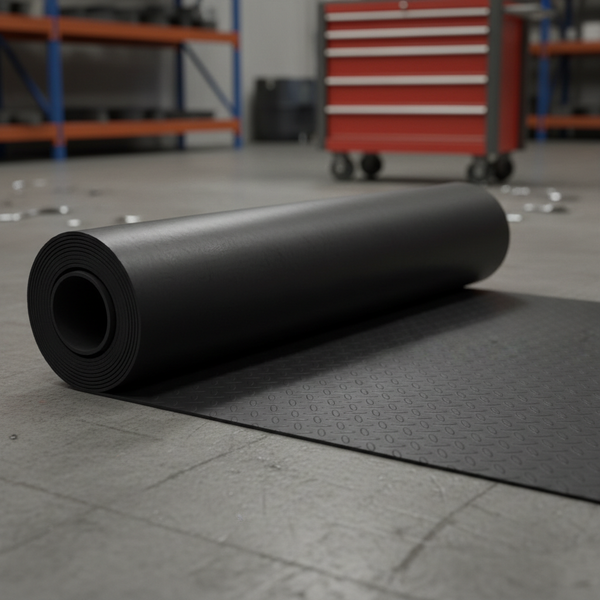 Extra Wide Rubber Sheet 2.2m Industrial Grade Heavy Duty SBR Black