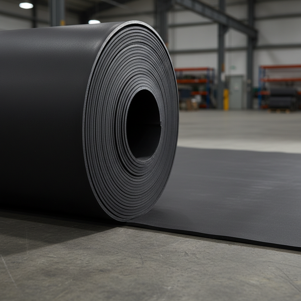 Plain Black Rubber Flooring - Google Shopping Hero Image