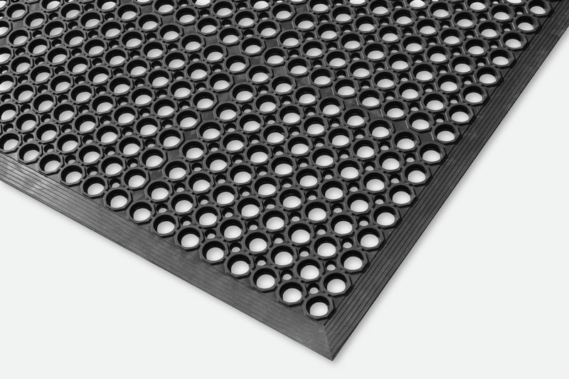 Anti-Slip Black Rubber Mat for Safe and Secure Flooring