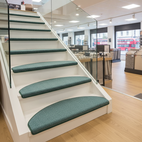 Self-Adhesive Stair Tread Mat – Non-Slip Stair Carpet Cover - Commercial Setting Setting