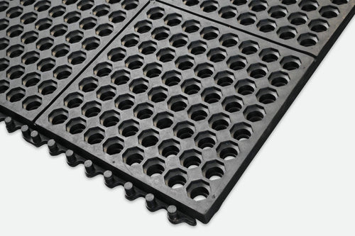 Black Industrial Floor Mats for Heavy-Duty Protection - industrial mat UK - product hero shot showing full dimensions