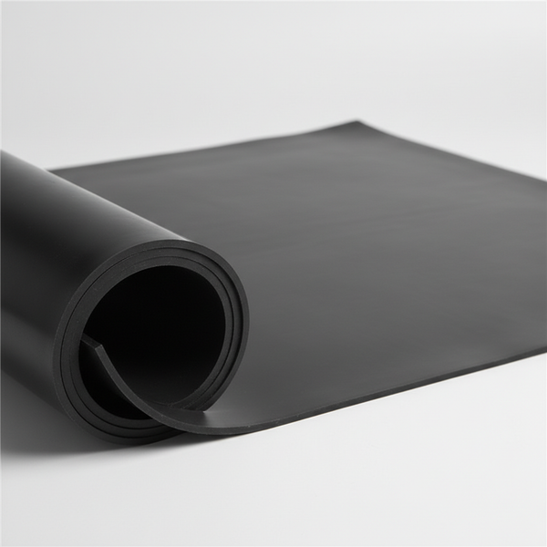 Black anti-static rubber sheet roll 1200mm width - electronics manufacturing floor mat