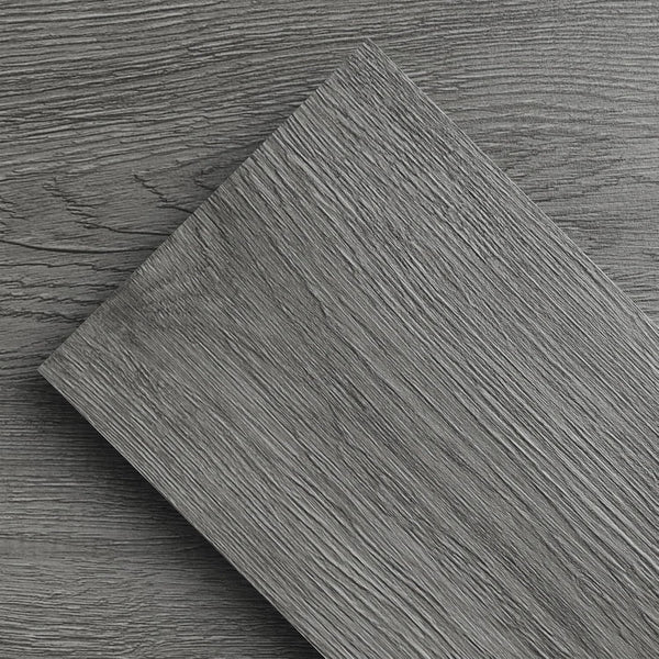 Dark grey wood effect self-adhesive vinyl floor planks 5.02m² peel and stick