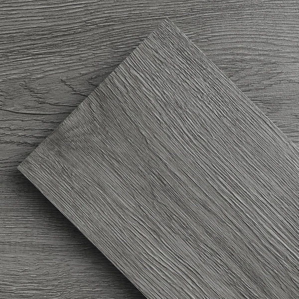Dark grey wood effect self-adhesive vinyl floor planks 5.02m² peel and stick