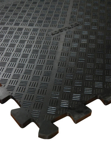 Durasof Interlocking Gym Tiles 18mm | Shock-Absorbing Rubber Flooring | 1m x 1m Fitness & Weights UK - Image 2 - Rubber Matting Direct UK