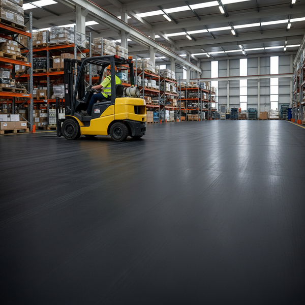 Heavy Duty Factory Floor Rubber with Forklift Warehouse Industrial