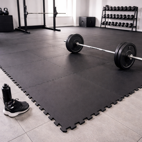 GymGuard 17mm Solid Rubber Gym Mat 100cm x 100cm — product overview