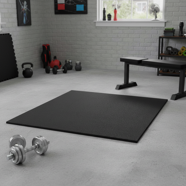 Home Gym Rubber Mats 11mm - Impact Resistant Weightlifting Exercise Flooring