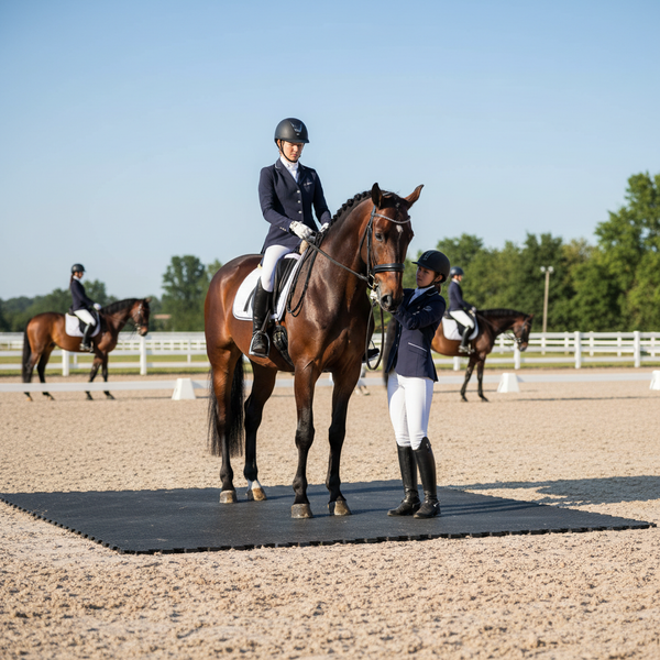 Heavy Duty Rubber Horse Stable Mat - 6ft x 4ft Premium Equestrian Flooring