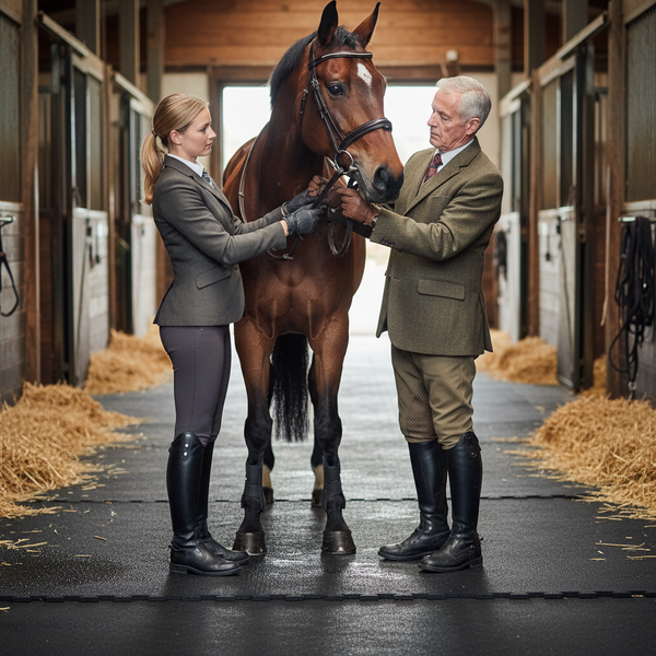 Heavy Duty Rubber Horse Stable Mat - 6ft x 4ft Premium Equestrian Flooring