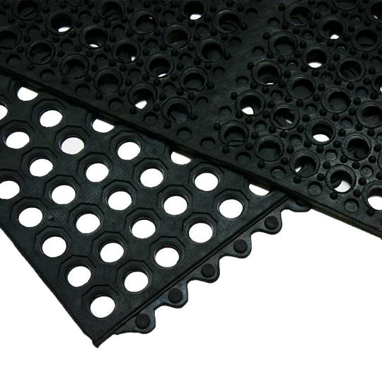 gym flooring texture close-up - Interlocking Rubber Kitchen Mat – UK