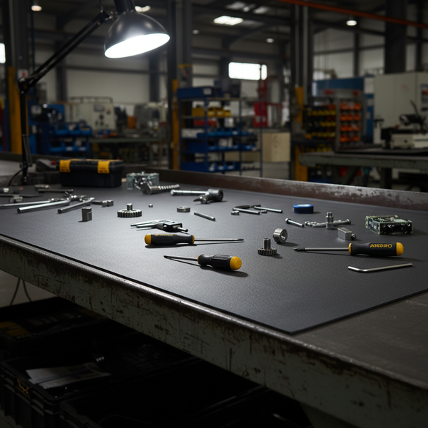 Large 1200x2000mm Rubber Sheet as Industrial Workbench Cover - Heavy Duty UK