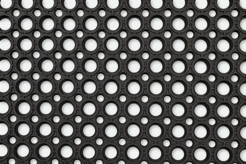 Anti-Slip Black Rubber Mat for Safe and Secure Flooring