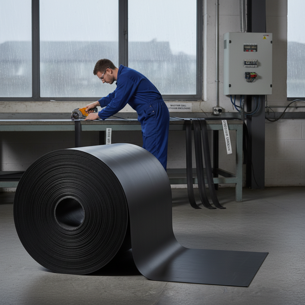 Neoprene Rubber Roll - Weather Seal for Outdoor Enclosure - CR Rubber UK