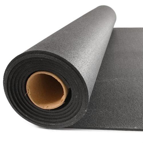Plain Black Heavy Duty Safety Flooring for Enhanced Protection