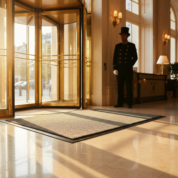 Dirt Trapper Entrance Mat - Non-Slip Indoor Outdoor - Machine Washable - - Detailed View