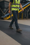 Fine Ribbed Premium Anti-Slip Rubber Matting for Safety and Durability