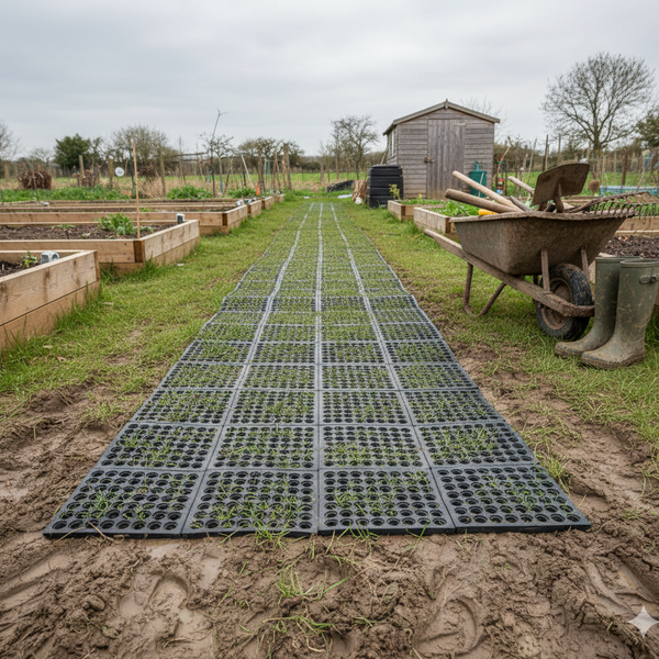 grass mat texture close-up - Mud Control Rubber Grass Mat UK