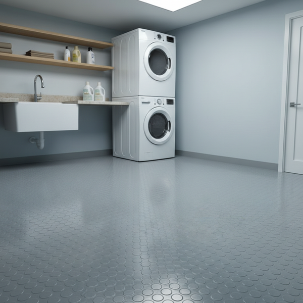 Utility Room Flooring Studded Rubber Matting R11 Non-Slip Laundry & Boot Rooms - non-slip UK - product hero shot showing full dimensions