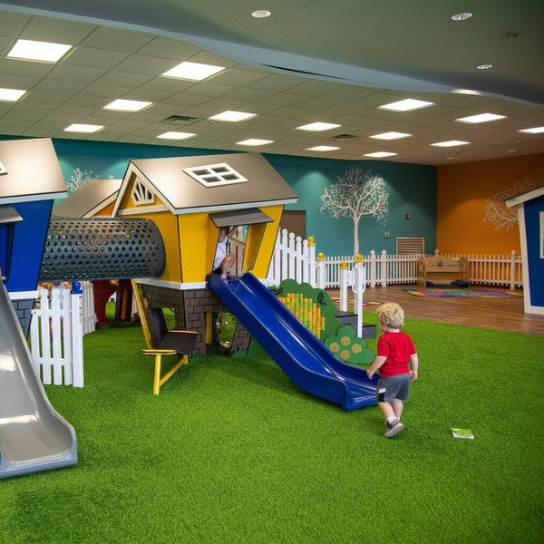 Weather Resistant Playground Grass - 6 Colours Available for School Surfaces