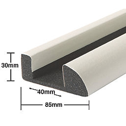 White Foam Under-Door Seal - Efficiently Blocks Drafts, Dust, and Noise