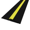Premium Heavy Duty Black/Yellow Rubber Garage Threshold Seal